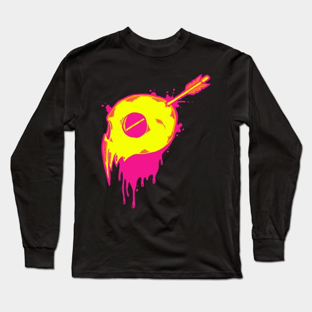 Cyberpunk Skull Long Sleeve T-Shirt by dankdesigns